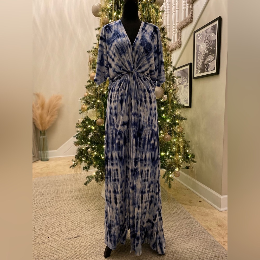 Gorgeous Tie Dyed Ralph Lauren Maxi Dress Size L
